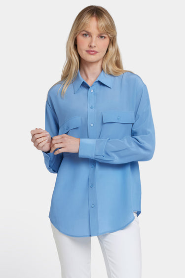 NYDJ Lauren Silk Blouse - Pacific Coast