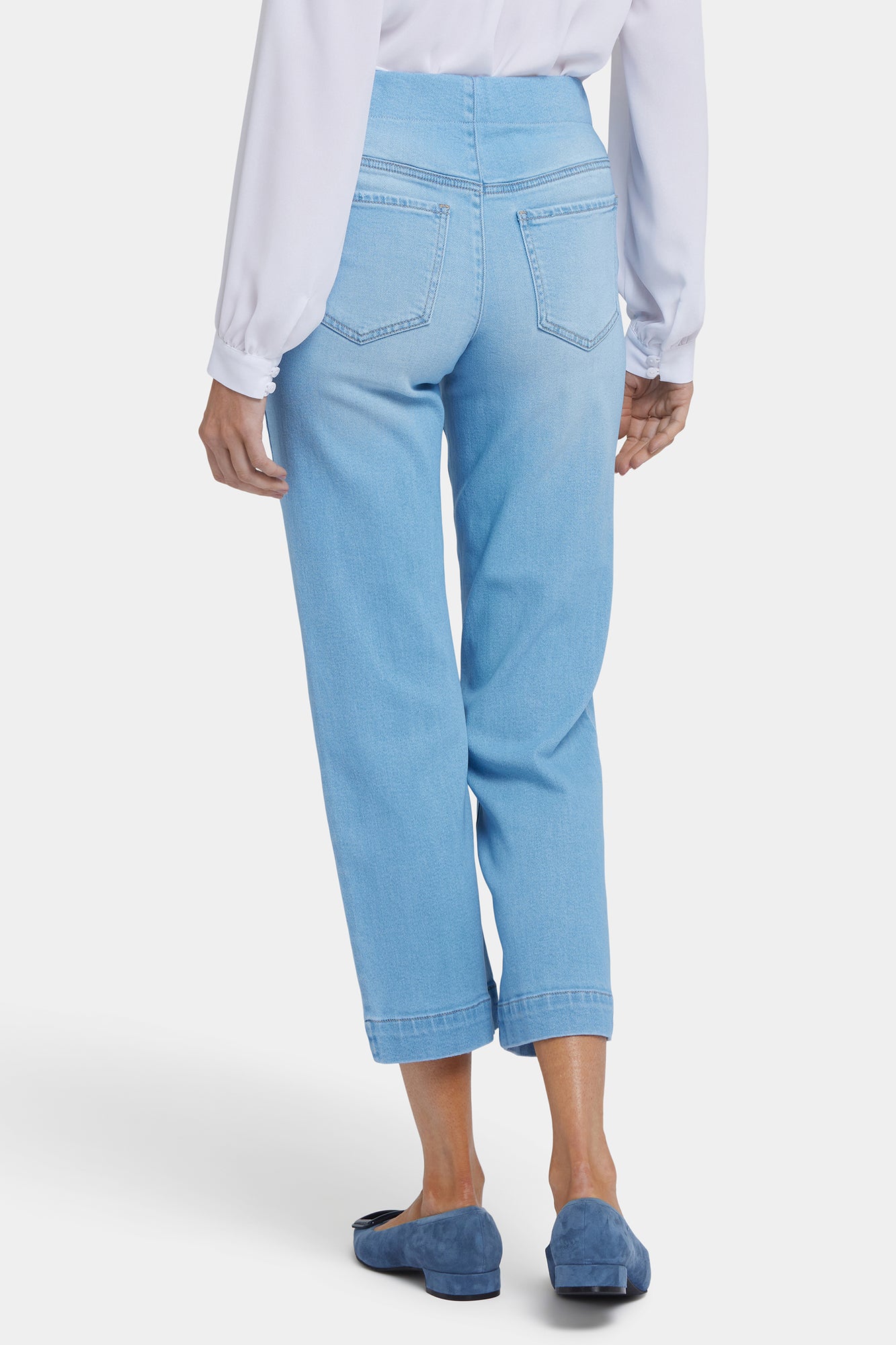 NYDJ Bailey Relaxed Straight Ankle Pull-On Jeans In Soft-Contour Denim™ - Canary Beach