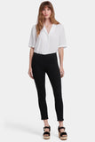 NYDJ Ami Skinny Ankle Pull-On Jeans In Soft-Contour Denim™ With Side Slits - Overdye Black