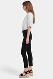 NYDJ Ami Skinny Ankle Pull-On Jeans In Soft-Contour Denim™ With Side Slits - Overdye Black