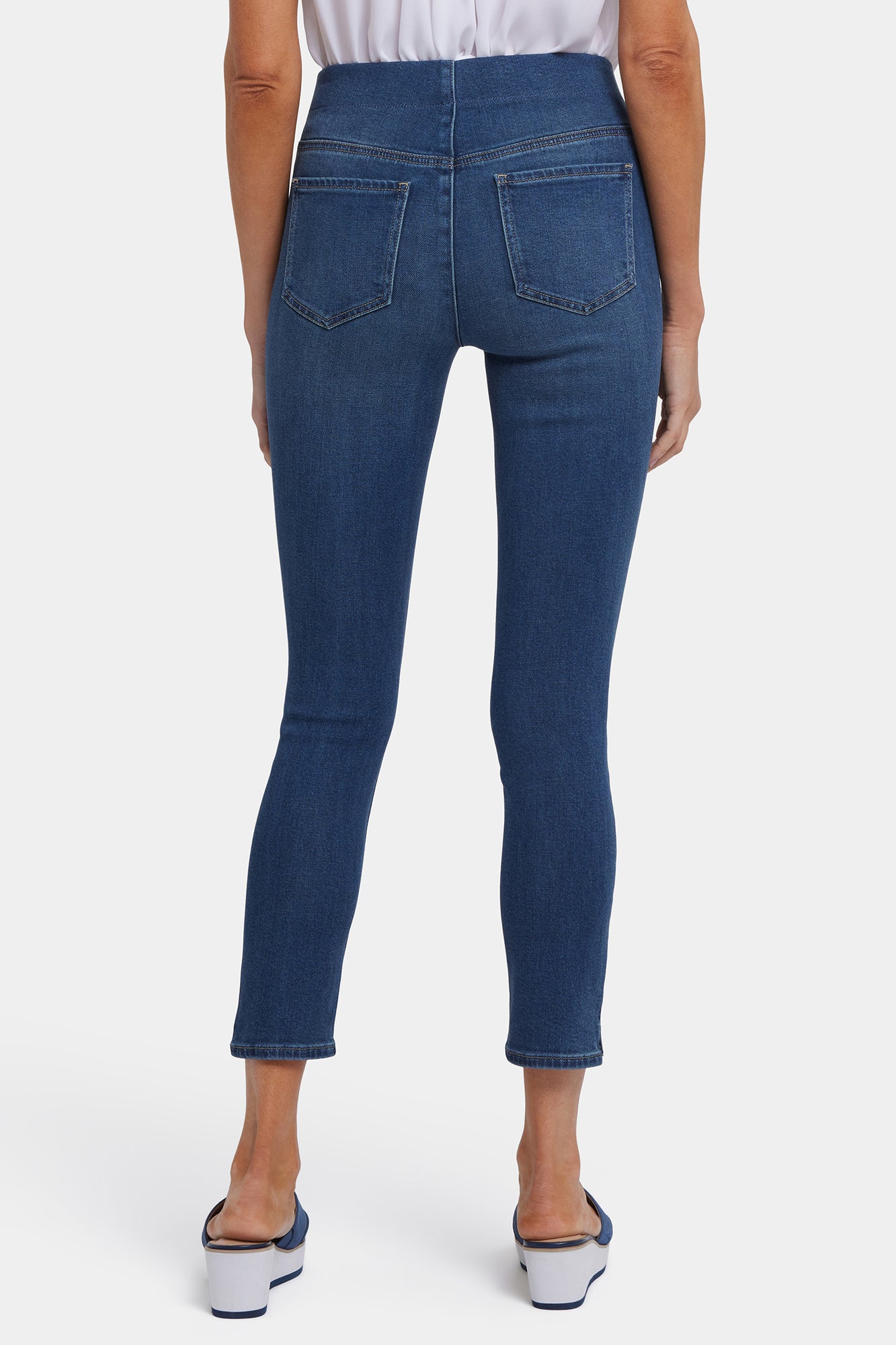 NYDJ Ami Skinny Ankle Pull-On Jeans In Soft-Contour Denim™ With Side Slits - Rio Rapids