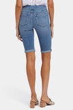 NYDJ 13 Inch Pull-On Denim Shorts In Soft-Contour Denim™ With Roll Cuffs - Barcelona Breeze