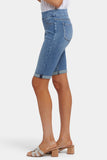 NYDJ 13 Inch Pull-On Denim Shorts In Soft-Contour Denim™ With Roll Cuffs - Barcelona Breeze
