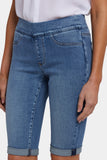 NYDJ 13 Inch Pull-On Denim Shorts In Soft-Contour Denim™ With Roll Cuffs - Barcelona Breeze