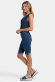 NYDJ 13 Inch Pull-On Denim Shorts In Soft-Contour Denim™ With Roll Cuffs - Ibiza Blues