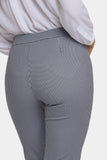 NYDJ Pull-On Slim Ankle Trouser Pants In Ponte Knit - Harris Houndstooth