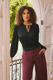NYDJ Elsie Blouse - Black