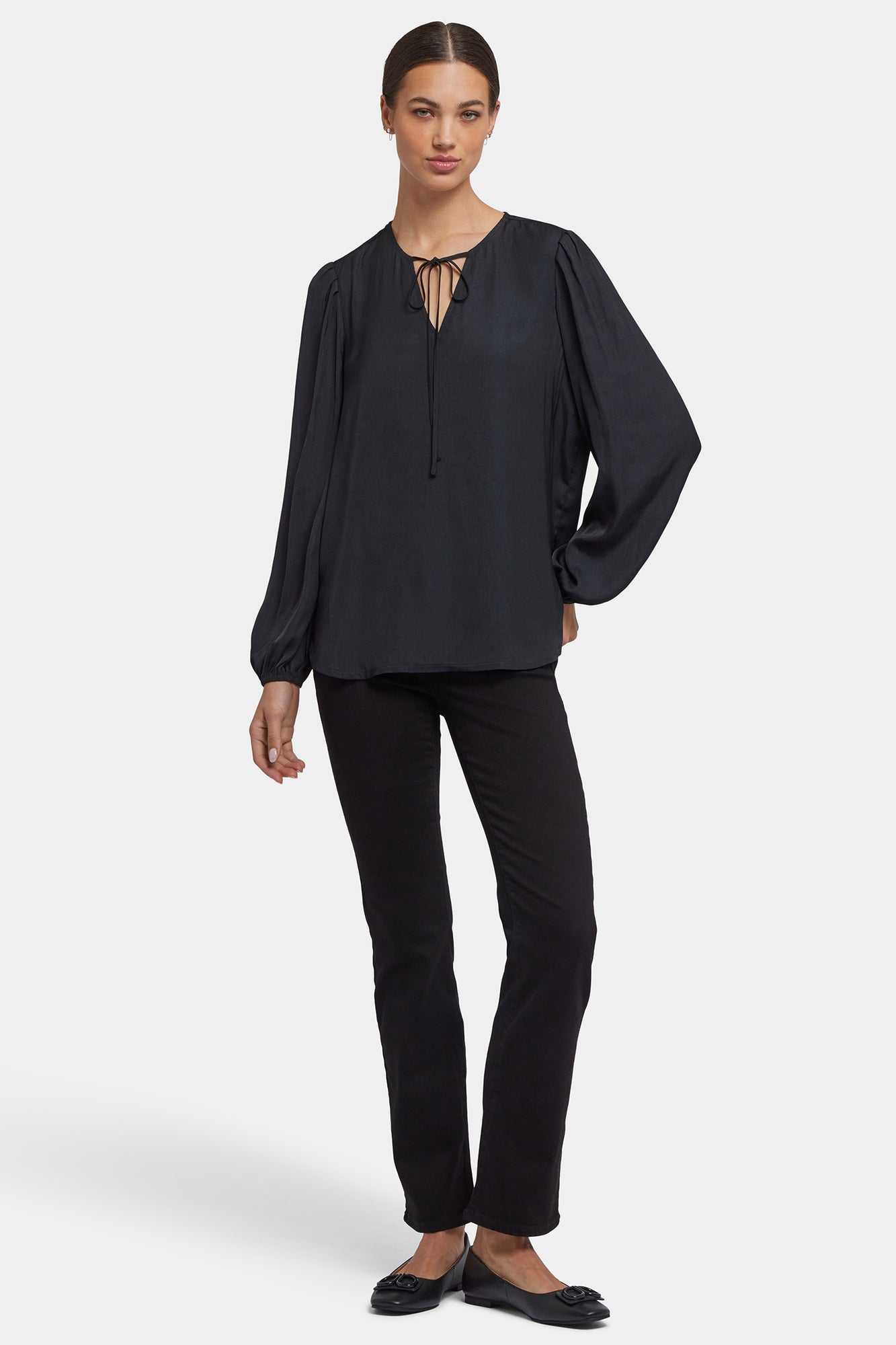 NYDJ Elsie Blouse - Black