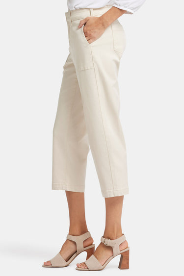 NYDJ Utility Pants In Stretch Twill With High Rise - White Creek
