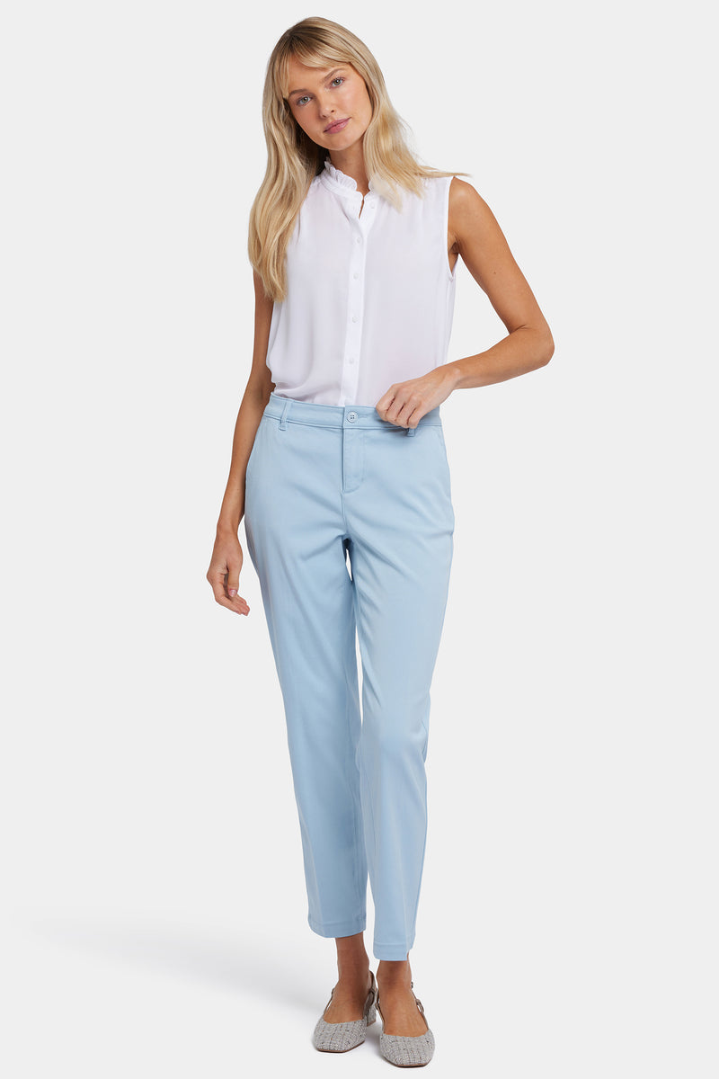 NYDJ Sadie Slim Pants In Stretch Twill - Aquatic