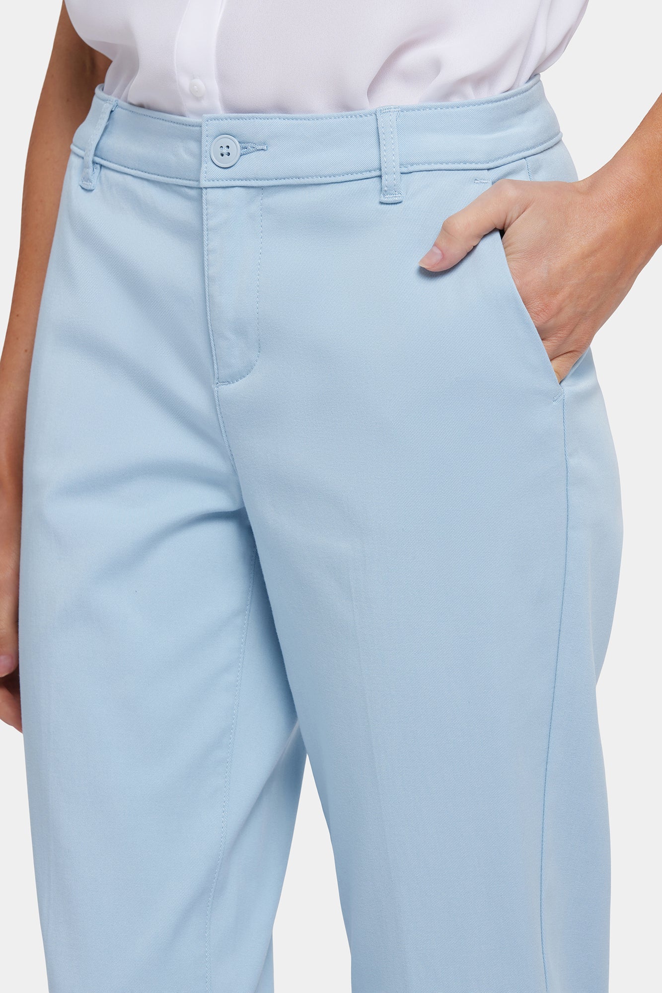 NYDJ Sadie Slim Pants In Stretch Twill - Aquatic