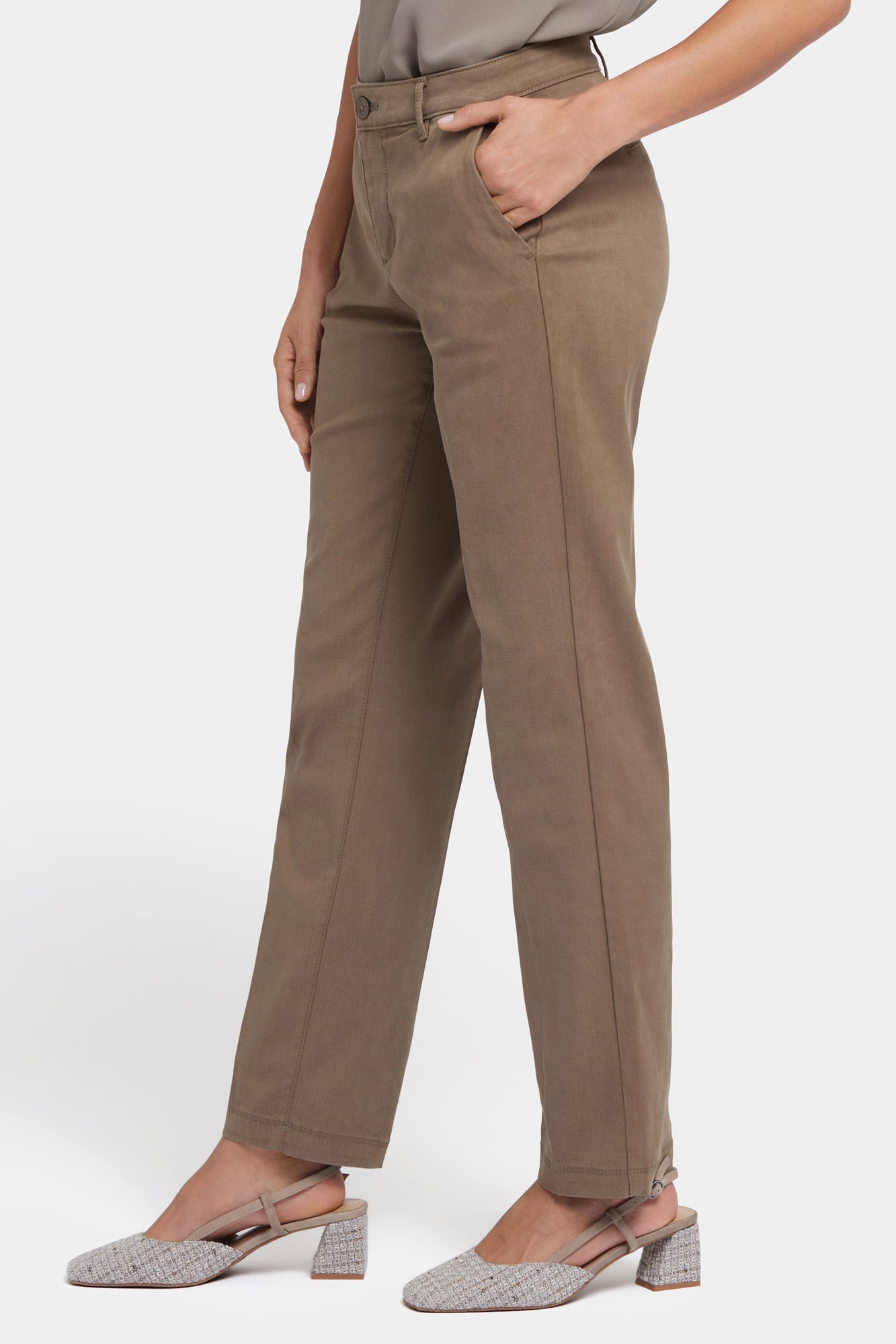 NYDJ Sadie Slim Pants In Stretch Twill - Incense