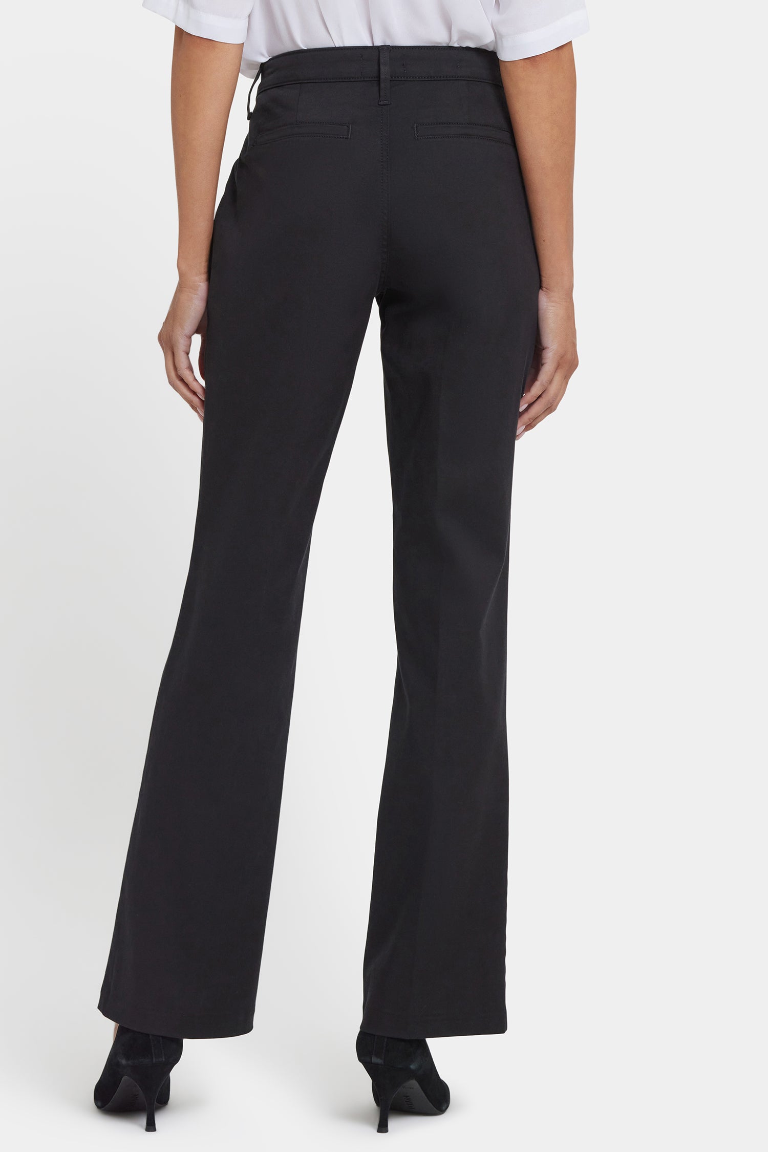 high-waisted black bootcut dress pants Comfortable Flare Work Pants for Women | Yoga Dress Pants main image 1