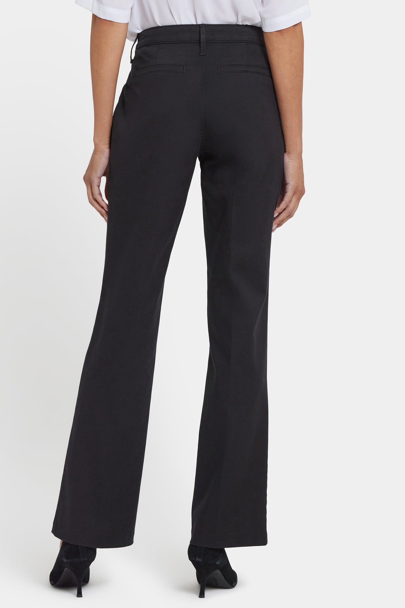 NYDJ Barbara Bootcut Trouser Pants In Stretch Twill - Black