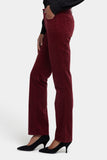 NYDJ Marilyn Straight Pants In Velveteen - Wild Currant