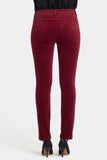 NYDJ Sheri Slim Pants In Velveteen - Wild Currant