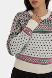 NYDJ Fairisle Pullover Sweater - Ivory Black