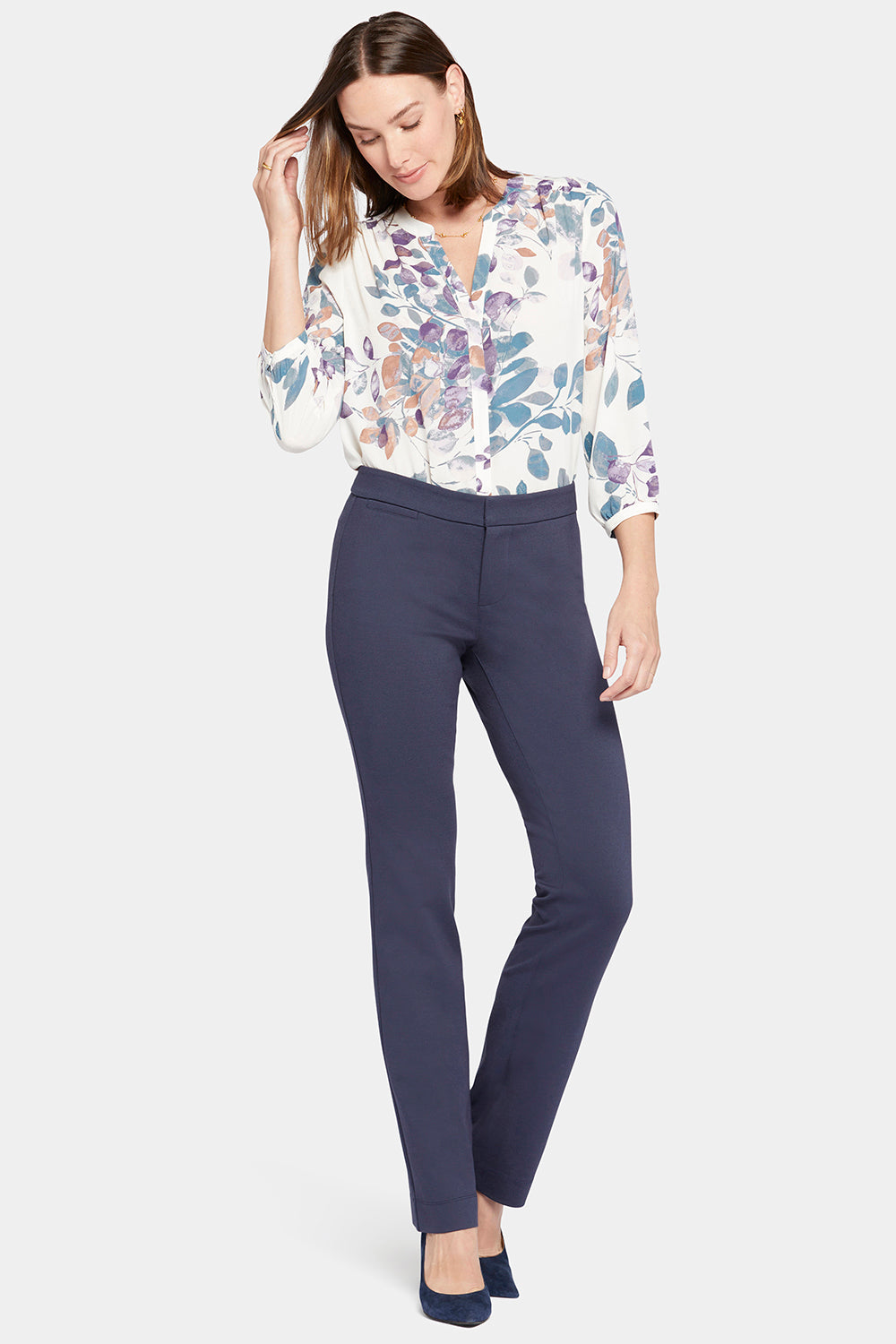 petite navy blue dress pants JM Collection Magic Fit Pants Womens 16W Petite Navy Blue Comfort Fit NWT New