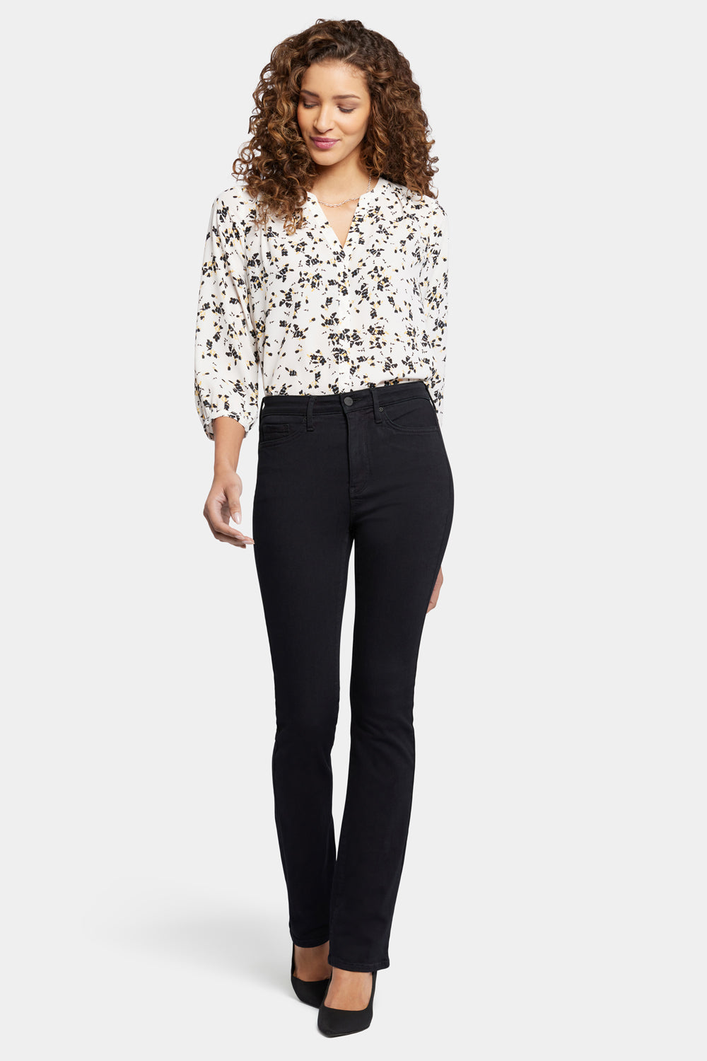 NYDJ Billie Mini Bootcut Jeans In Petite In Sure Stretch® Denim With High Rise - Huntley
