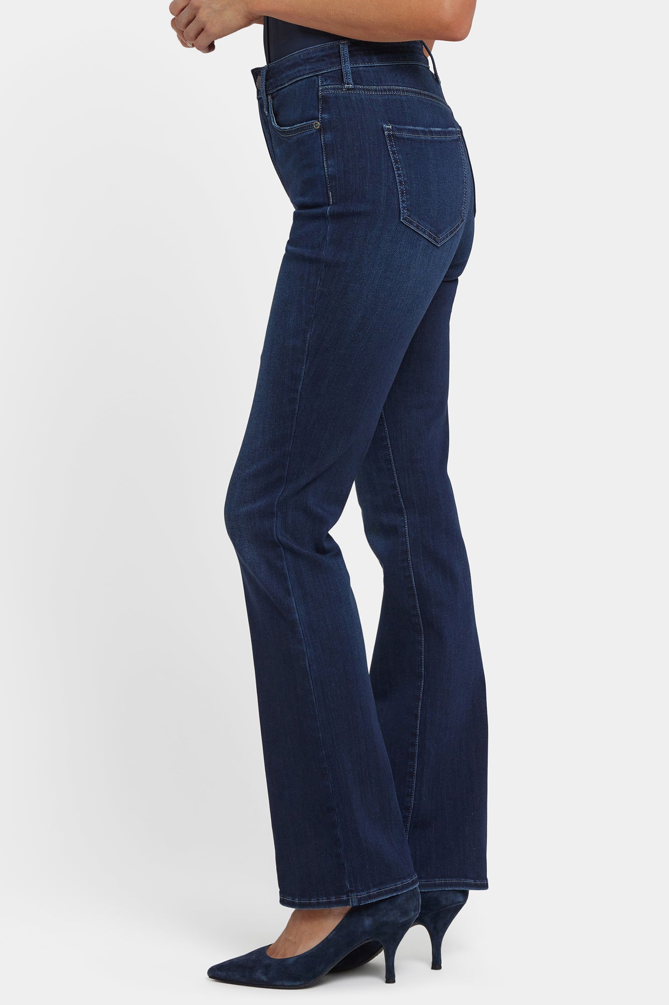 NYDJ Billie Mini Bootcut Jeans In Petite In Sure Stretch® Denim With High Rise - Ink Skyline