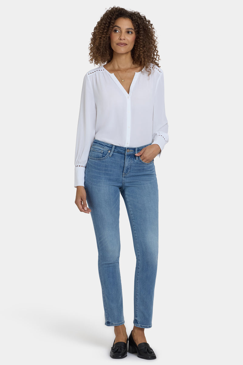 NYDJ Sheri Slim Jeans In Petite In Sure Stretch® Denim - Bastille Sea