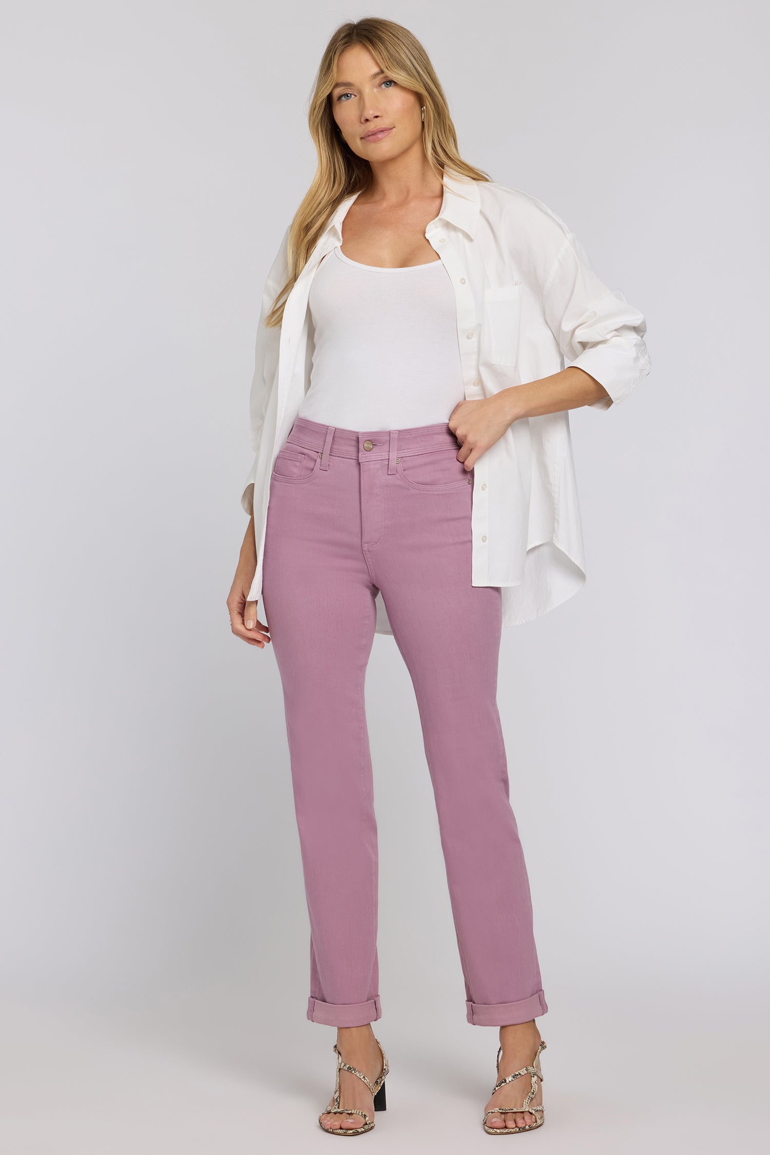 Marilyn Straight Jeans In Petite In Sure Stretch® Denim With High
