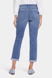 NYDJ Margot Girlfriend Jeans In Petite In Cool Embrace® Denim With Cuffs - Rockie