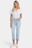 NYDJ Chloe Skinny Capri Jeans In Petite In Cool Embrace® Denim With Roll Cuffs - Clear Waters