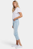 NYDJ Chloe Skinny Capri Jeans In Petite In Cool Embrace® Denim With Roll Cuffs - Clear Waters