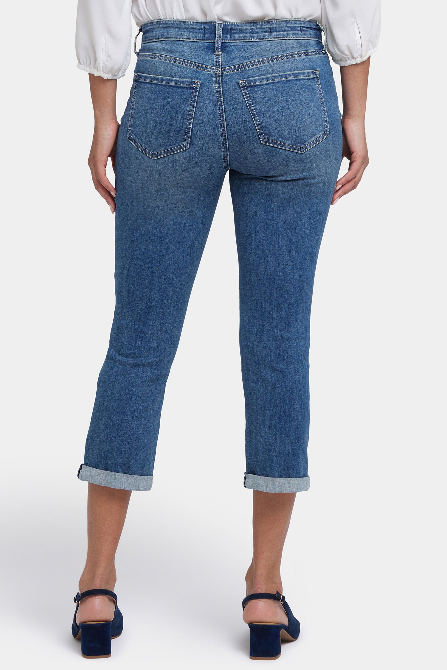 Chloe Skinny Capri Jeans In Petite In Cool Embrace® Denim With