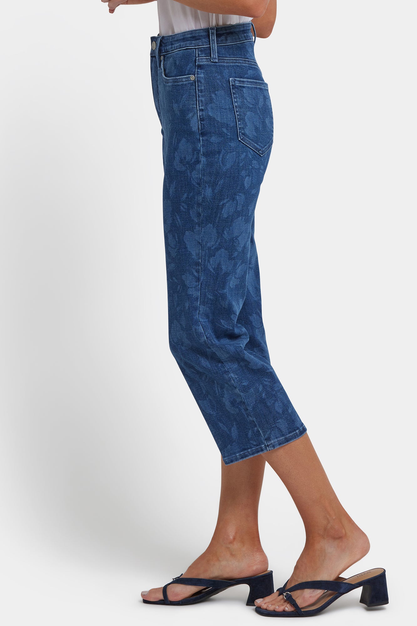 NYDJ Joni Relaxed Capri Jeans In Petite With High Rise - Indigo Bella