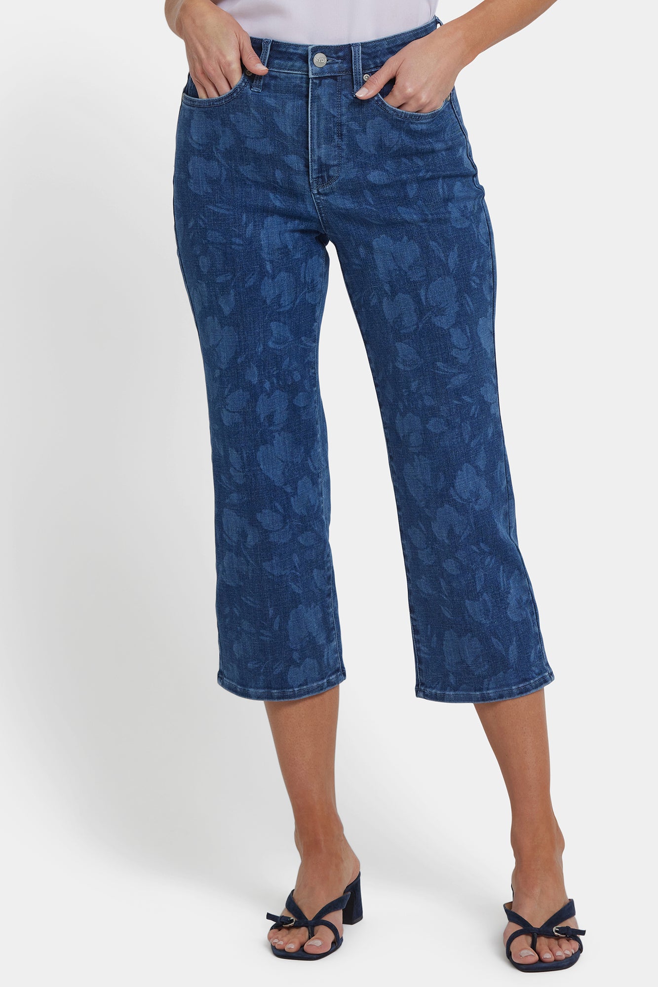 NYDJ Joni Relaxed Capri Jeans In Petite With High Rise - Indigo Bella