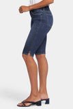 NYDJ Sophie Bike Capri Jeans In Petite With Riveted Side Slits - Lotus Gardens