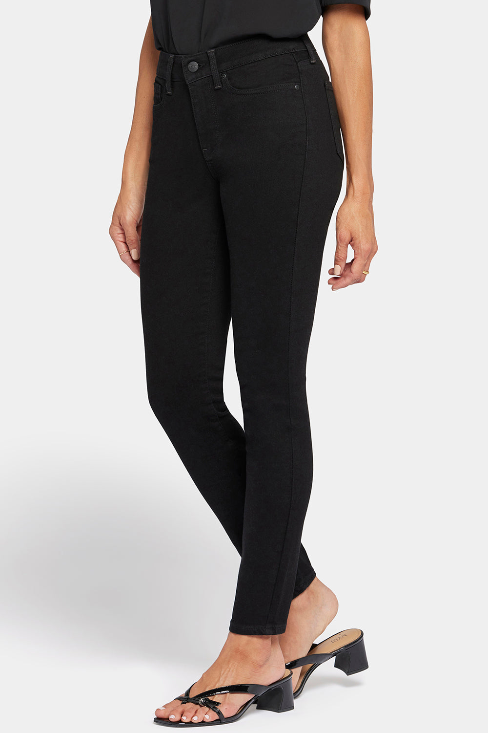NYDJ Ami Skinny Jeans In Petite - Black