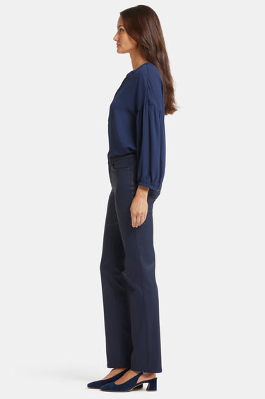 NYDJ Coated Marilyn Straight Jeans In Petite - Starless Sky Coated