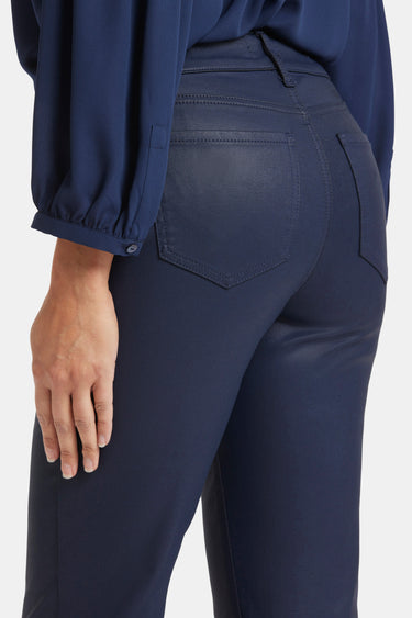 NYDJ Coated Marilyn Straight Jeans In Petite - Starless Sky Coated