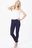 NYDJ Skinny Ankle Pull-On Jeans In Petite With Slit - Rinse