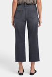 NYDJ Relaxed Piper Crop Jeans In Petite With Utility Pockets And Frayed Hems - Castile Dream