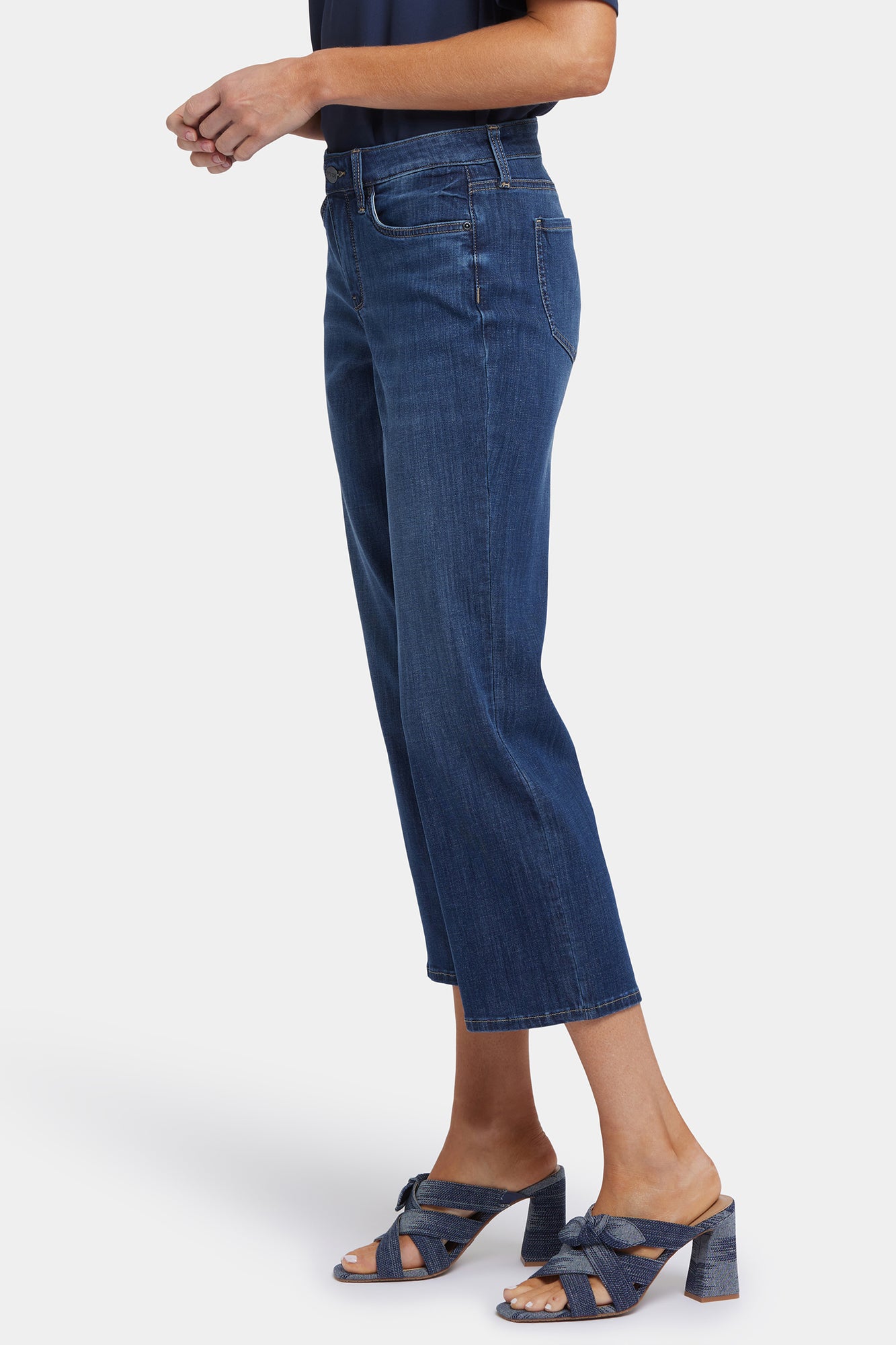NYDJ Relaxed Piper Crop Jeans In Petite - Rio Rapids