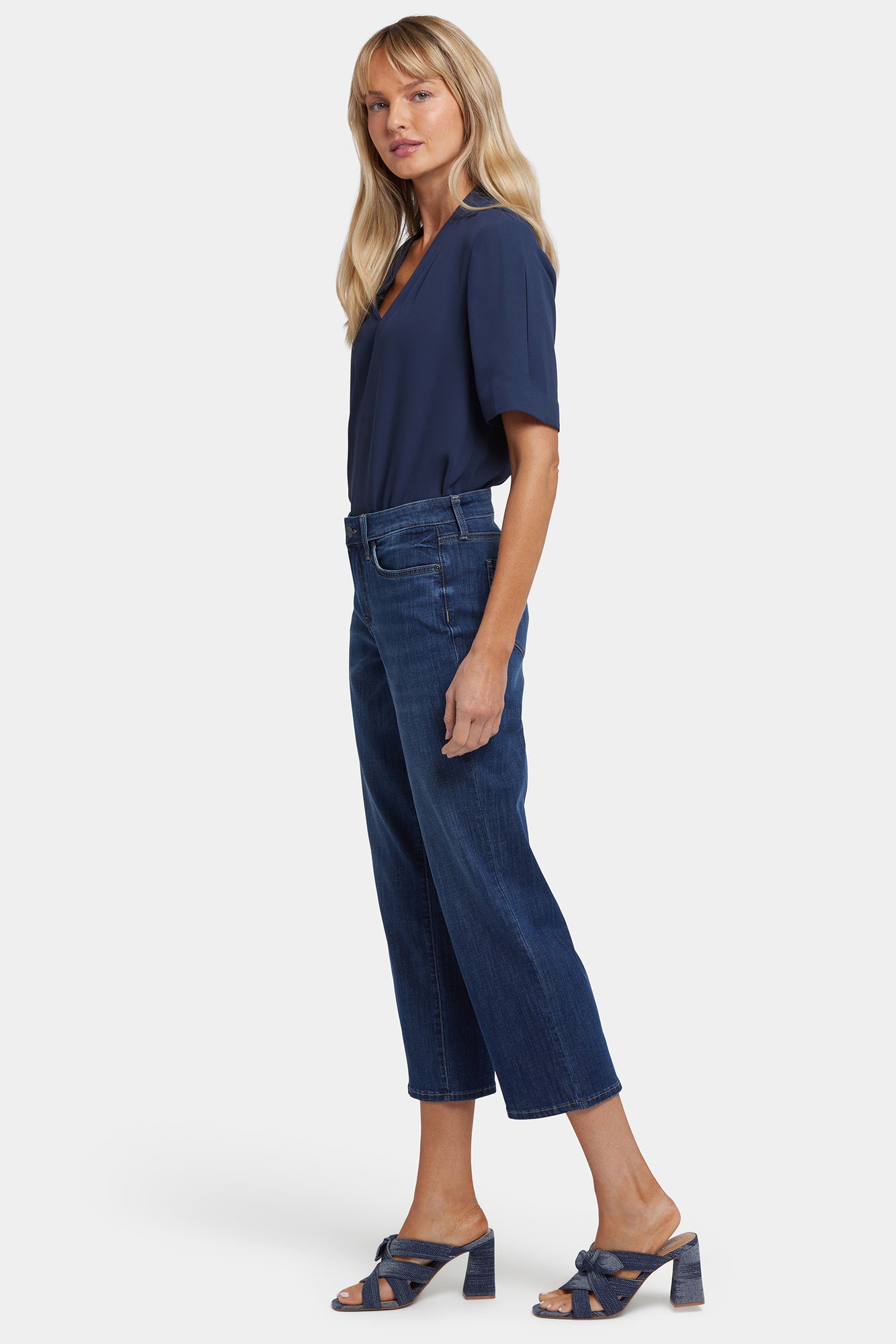 NYDJ Relaxed Piper Crop Jeans In Petite - Rio Rapids