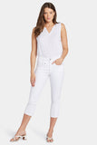 NYDJ Ami Skinny Capri Jeans In Petite With High Rise - Optic White