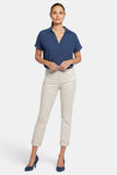 NYDJ Margot Girlfriend Jeans In Petite With Roll Cuffs - Feather