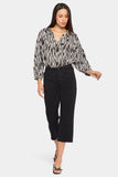 NYDJ Joni Relaxed Capri Jeans In Petite With High Rise - Black