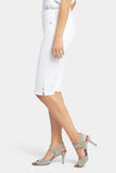 NYDJ Sophie Bike Capri Jeans In Petite With Riveted Side Slits - Optic White