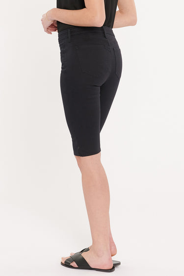 NYDJ Sophie Bike Capri Jeans In Petite With Riveted Side Slits - Black