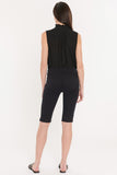 NYDJ Sophie Bike Capri Jeans In Petite With Riveted Side Slits - Black