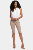 NYDJ Sophie Bike Capri Jeans In Petite With Riveted Side Slits - Saddlewood