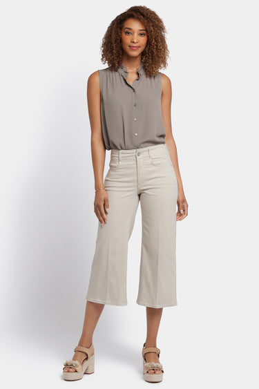 NYDJ Brigitte Wide Leg Capri Jeans In Petite With High Rise - Feather
