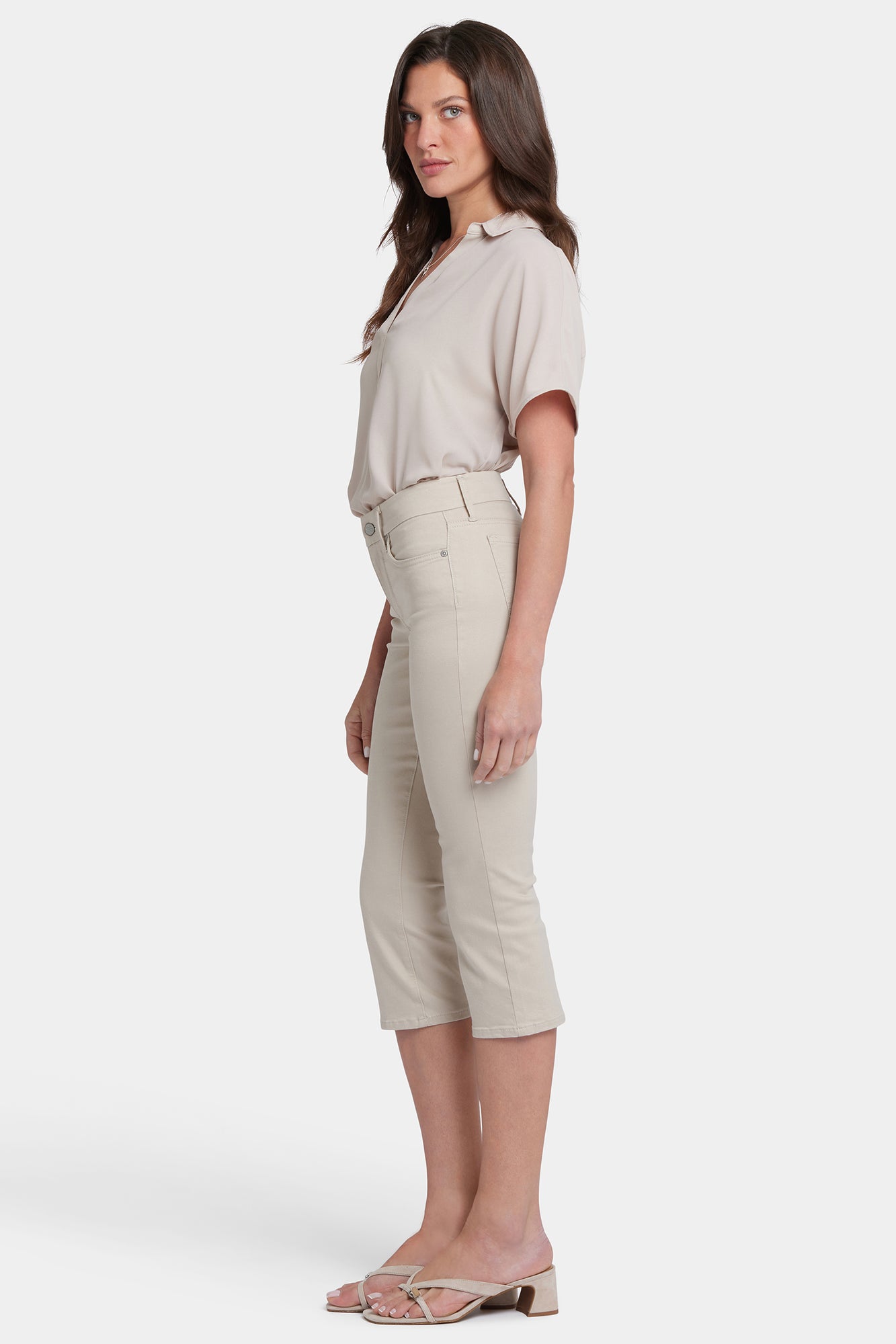 NYDJ Waist-Match™ Marilyn Straight Crop Jeans In Petite - Feather