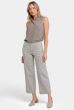 NYDJ Teresa Wide Leg Ankle Jeans In Petite - Hidden Lodge Stripe